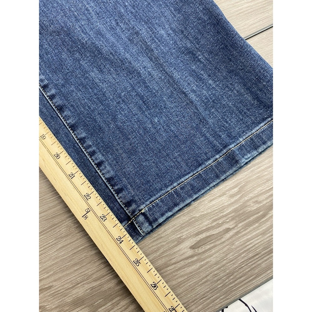 NYDJ Women's Wide Leg Cool Embrace High Rise Denim Jeans Blue Size 14 - Picture 8 of 10